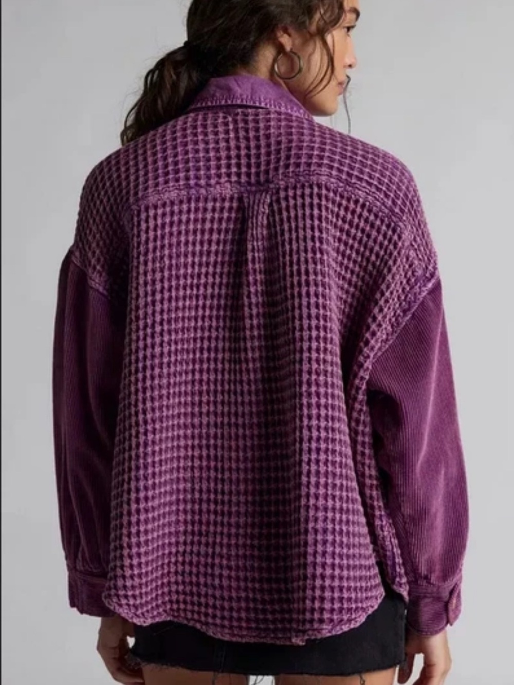 BDG Bryson Waffle Shirt Jacket